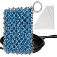 thumbnail image 1 of Cast Iron Chainmail Scrubber,Upgraded Iron Skillet Cleaner with Scouring Cloth,For Castiron Pan Griddle Frying Pan Wok (Blue), 1 of 6