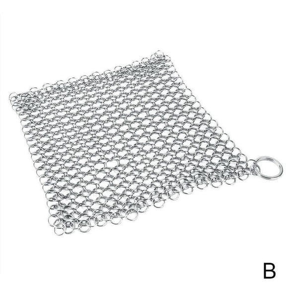 Cast Iron Cleaner Kitchen Rust Pot Pans Cleaning Scrubber Steel Rust Remover Brush Kit Brush Scraper Metal Cleaning X0X6