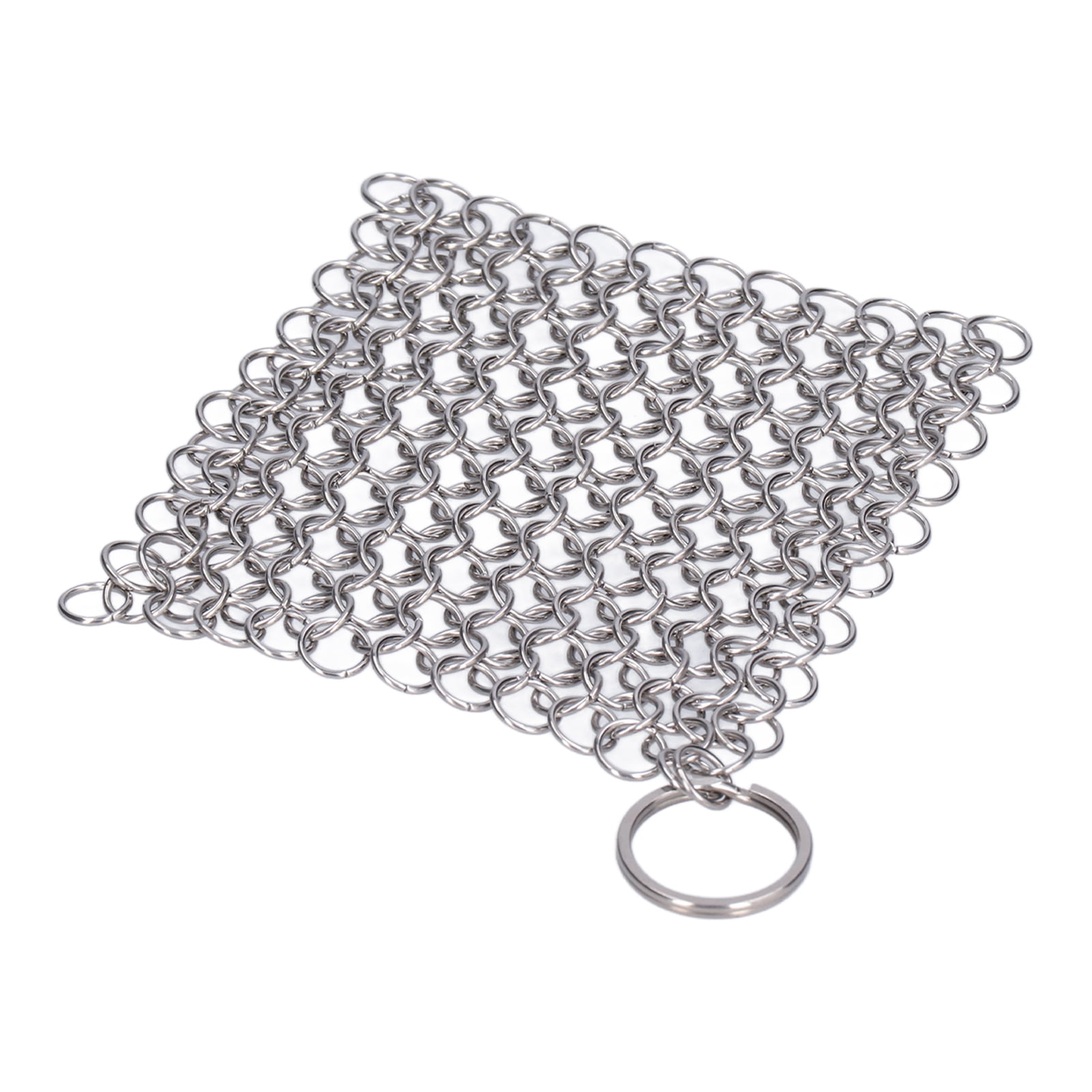 Cast Iron Cleaner, Stainless Steel Washable Chain Scrubber For