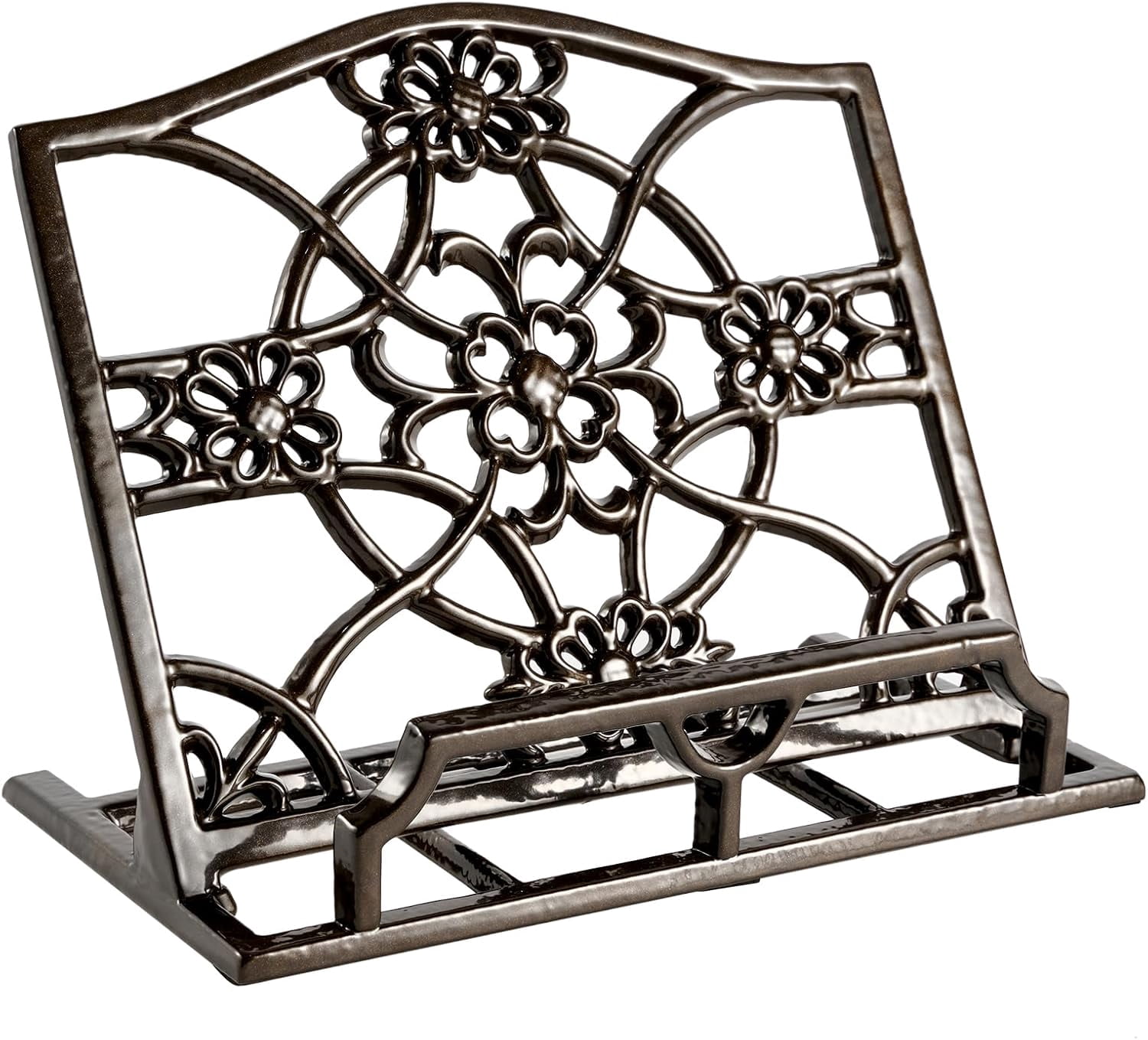 Cast Iron Cookbook Stand, Kitchen Recipe Holder Latte Gold - Walmart.com
