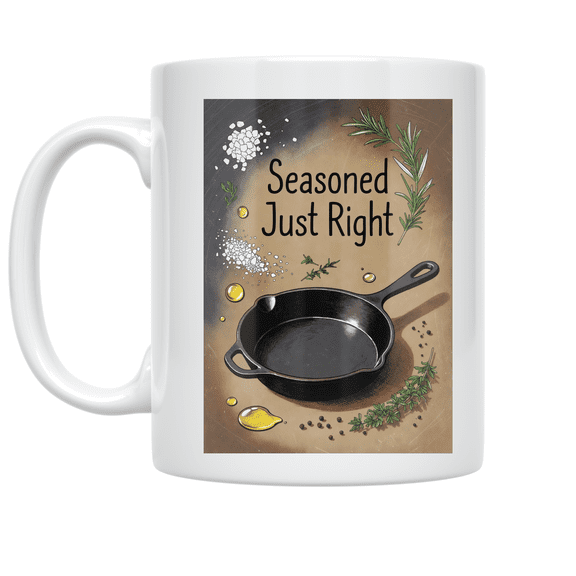 Cast Iron Cooking Love - Home Chef - 11 oz Ceramic Coffee Mug