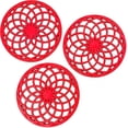 thumbnail image 1 of Cast Iron Decorative Metal Trivet Set by Trademark Innovations (Set of 3 Red), 1 of 5