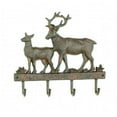 thumbnail image 1 of Cast Iron Deer Wall Mounted Coat Rack with 4 Hooks, 1 of 1