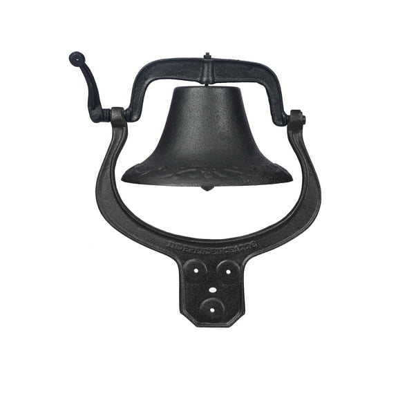 Cast Iron Dinner Bell, Large Farmhouse Door Bell - Outdoor Yard Garden Decor