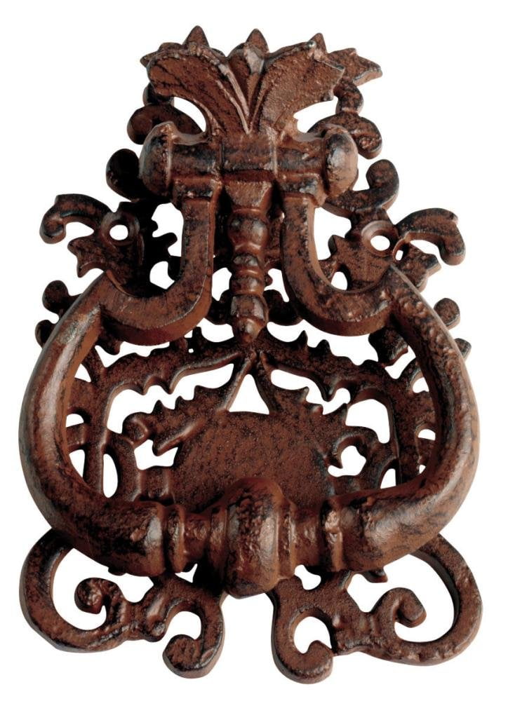 Antique Brown Cast Iron Victorian Door Knocker