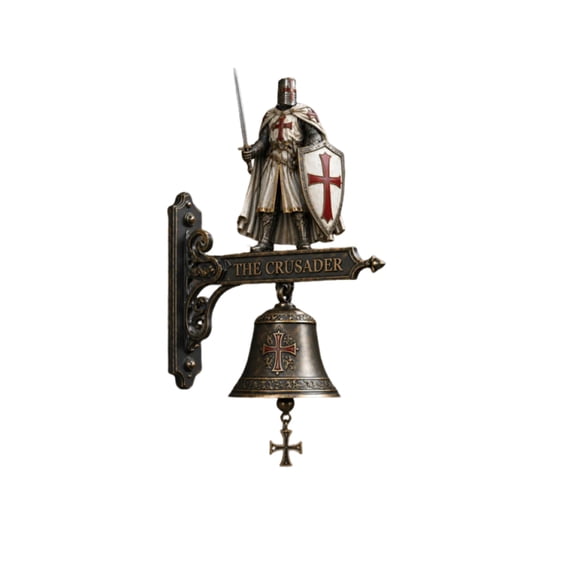 Cast Iron Doorbell, Rustic Wall Mounted Dinner Bell, Heavy Duty Outdoor Entry Bell for Home and Garden, Antique Style Chime