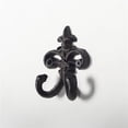 thumbnail image 1 of Cast Iron Double Coat Hook, Black, 1 of 1