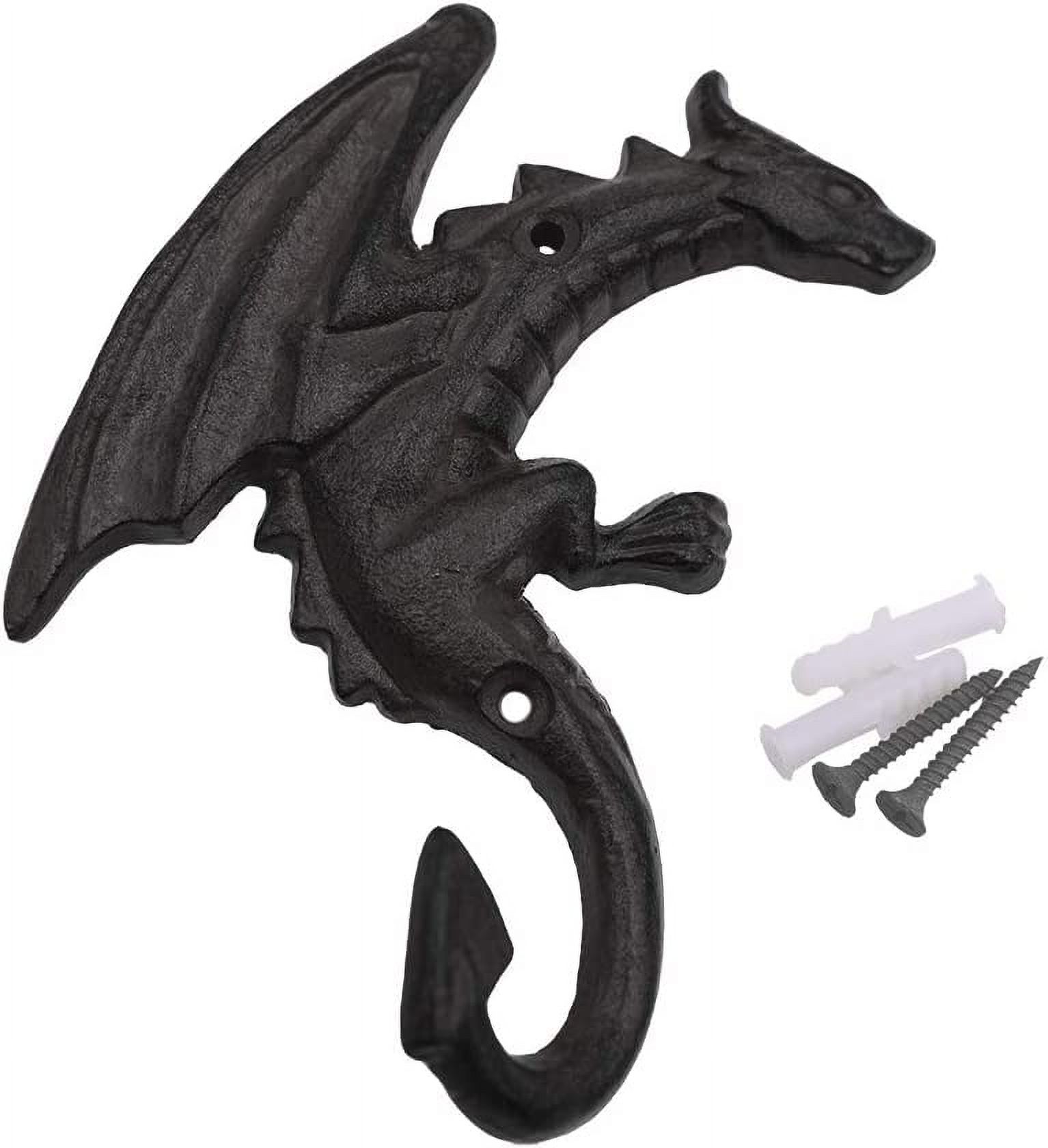 Cast Iron Dragon Wall Hook Decorative Vintage Hanger for Coats Hats Keys and Towels Dragon Walmart
