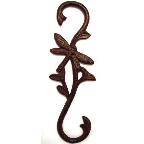 Cast Iron Dragonfly Plant Hook ~ Birdfeeder Hanger