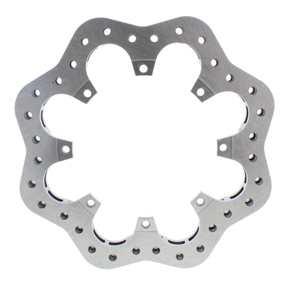 Cast Iron Drilled Scalloped Brake Rotor - 12.19 x .810