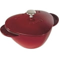 Cast Iron Dutch Oven 1.75qt Heart Cocotte, Made in France, Serves 1