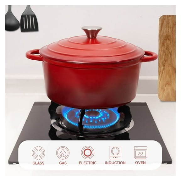 Cast Iron Dutch Oven Pot for Cooking, Baking, and Refrigeration, Heavy Duty Cookware