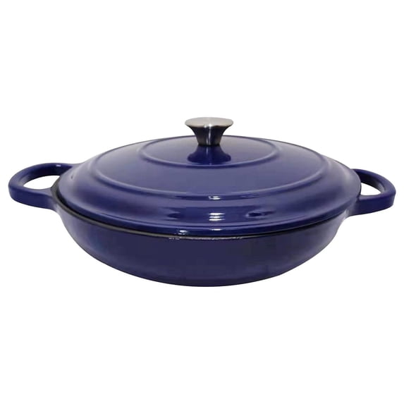 Cast Iron Enameled Brazier 3.5 Qt., Blue