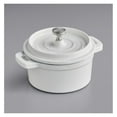 thumbnail image 1 of Cast Iron Enameled Cookware (Pot Mini 0.5 Qt., Artic White), 1 of 2