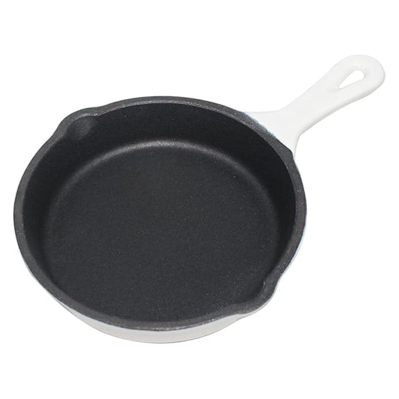 Cast Iron Enameled Cookware (Skillet 5", Artic White)