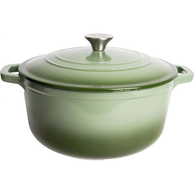 Cast Iron Enameled Dutch Oven Pot with Lid 6 qt, Sauce Pan, Pasta