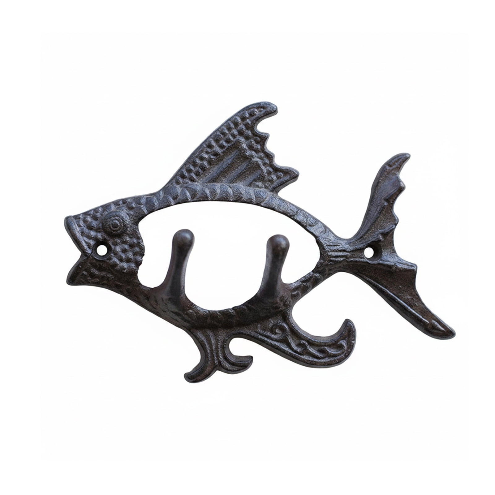 fish bathroom hooks 12Pcs Bass Shower Curtain Decorative Shower Rod Rings Resin Curtain Hanger Hooks for Living Room Bedroom Decor : Home & Kitchen No Sharp Edges on Corners Cast Iron Fish Wall Hook