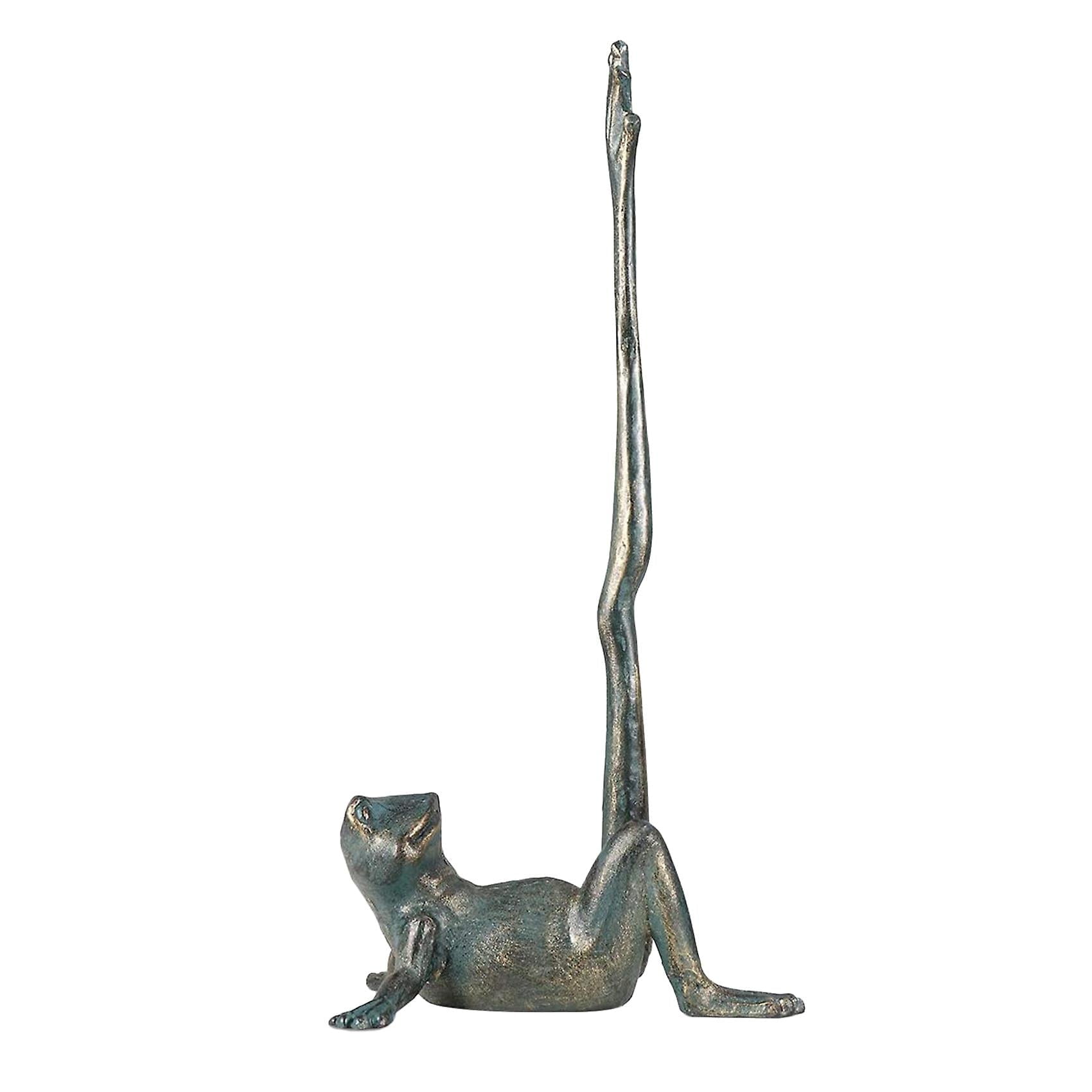 Cast Iron Frog Shaped Paper Towel Holder Kitchen Roll Organizer