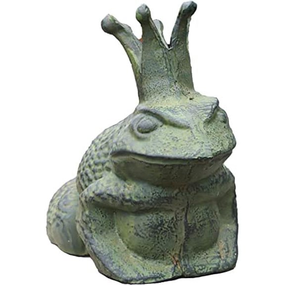 Cast Iron Frog Statue Sitting Frog Figurine Frog Sculpture Figurine Frog Doorstop Frog Ornament for Garden, Yard, Patio, Lawn and Pond Decoration$$Garden & Patio