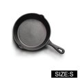 Cast Iron Frying Pan Cooking Skillet Egg Steak Baking Pot Gas Cooker