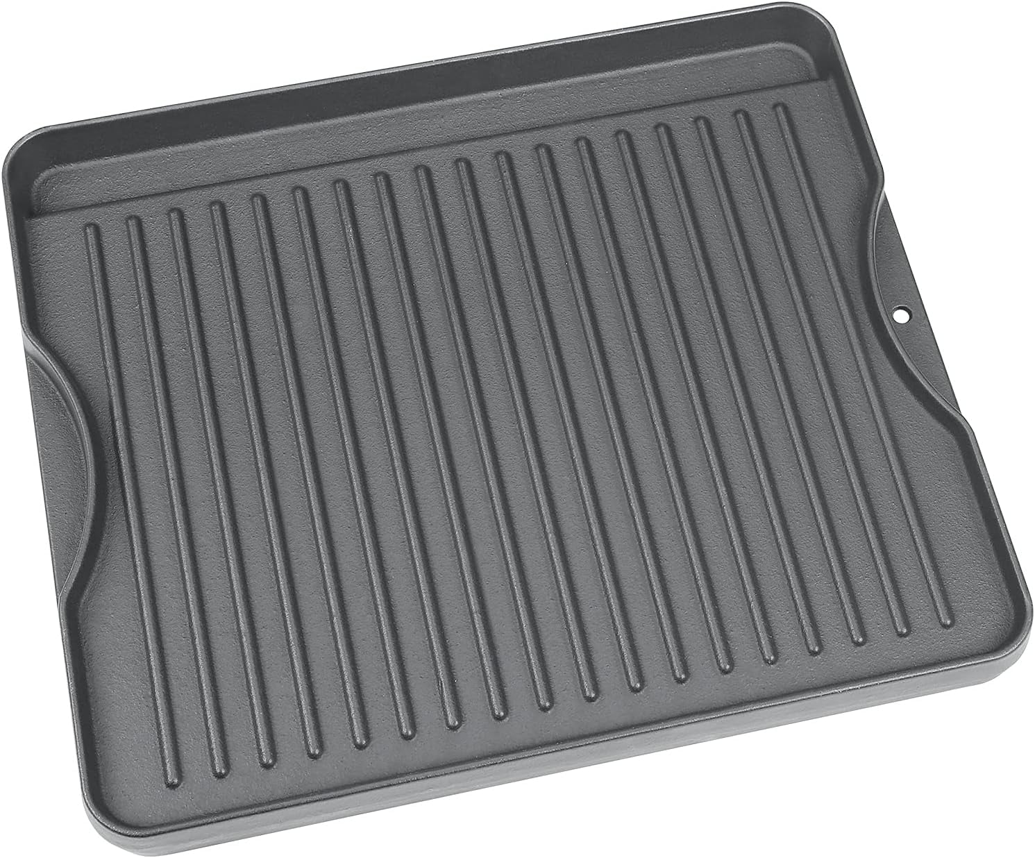 Cast Iron Griddle For Gas Grill, 16" X 24" Reversible Pre-Seasoned Large Flat Top Griddle Plate For Camp Chef Etc., Stovetop/Electric/Propane/Charcoal, Outdoor Cooking Oblong Grilling Pan For Camping
