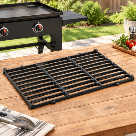 Cast Iron Grill Grate for Blackstone 28 Inch, Fits 28 Inch Griddle Models, Durable for Outdoor Cooking