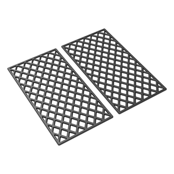 Cast Iron Grill Grates for Camp Chef SmokePro 24, 22 Series Pro 22, 575 & Ironwood 650 885 Pellet Grills, 2-Piece 21.6 L x 19.4 W, Replaces HDW195, HDW448, BAC366, KIT0444, KIT0447