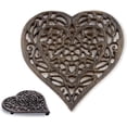 thumbnail image 1 of Comfify Cast Iron Heart Trivet with Rust Brown Finish, 1 of 7
