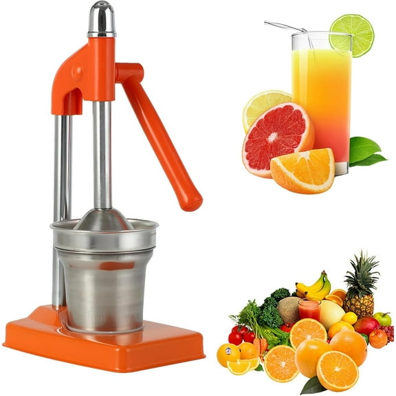 Cast Iron Juicer Hand Press, Easy-to-Clean, Heavy-Duty, Professional Citrus Juicer, Stainless Steel Lemon Citrus Crush Machine for Fresh Lemonade Orange Juice