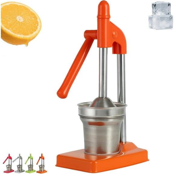 Cast Iron Juicer Hand Press, Manual Juicer Hand Press Cast Iron, Manual Juicers Stainless Steel Lemon Squeezer, for Bar Kitchen, Easy to Clean