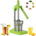 thumbnail image 1 of Cast Iron Juicer Hand Press, Stainless Steel Lemon Squeezer – Heavy Duty Manual Citrus Juicer, Easy to Clean Countertop Tool for Fresh Lemonade, Orange Juice (Green), 1 of 11