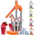 thumbnail image 1 of Cast Iron Juicer Hand Press, Stainless Steel Manual Juicer Hand Press, With Non-skid Cup Baseeffort Saving Lever, Stainless Steel Lemon Squeezer for Bar Kitchen (Orange), 1 of 10