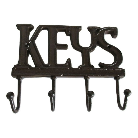 Cast Iron KEYS Hook Key Rack