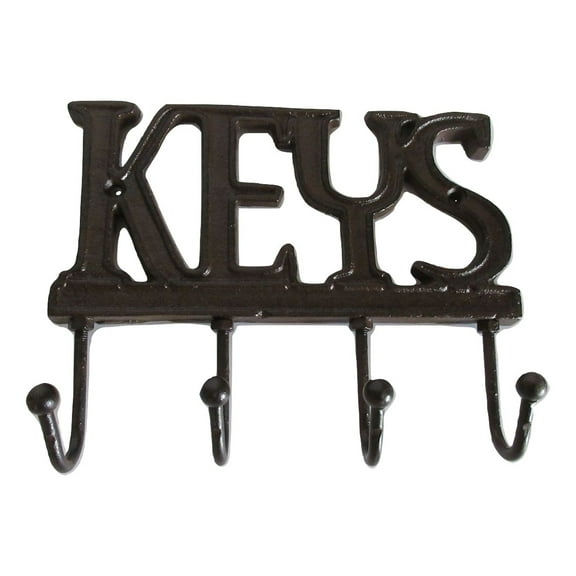 Cast Iron KEYS Hook Key Rack