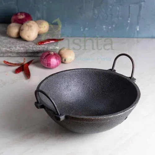 Cast Iron Kadai Medium