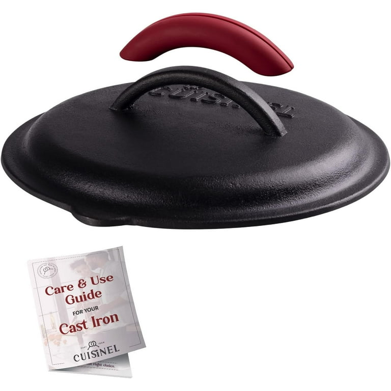 LODGE 8 INCH SEASONED CAST IRON SKILLET WITH HANDLE (SILICONE