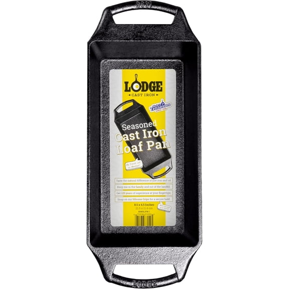 Cast Iron Loaf Pan - 8.5 x 4.5 Inch PFAS-Free Bread Baking Pan - Naturally Seasoned Cast Iron Bakeware for Sourdough, Meatloaf, Breads, and More - Made in the USA