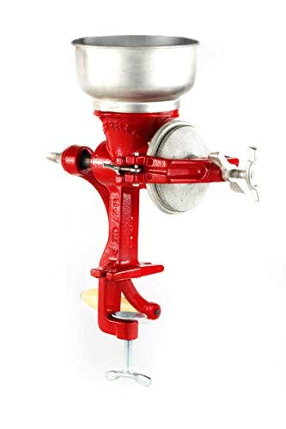 Cast Iron Manual Crank Corn Grain Grinder 14 Tall 5 Hopper