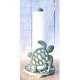 thumbnail image 1 of Cast Iron Marine Giant Sea Turtle Scroll Patterns Kitchen Paper Towel Holder, 1 of 8
