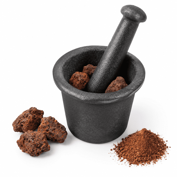 Cast Iron Mortar and Pestle Set, Large 8 Pound Capacity for Ore, Spices, and Herbs