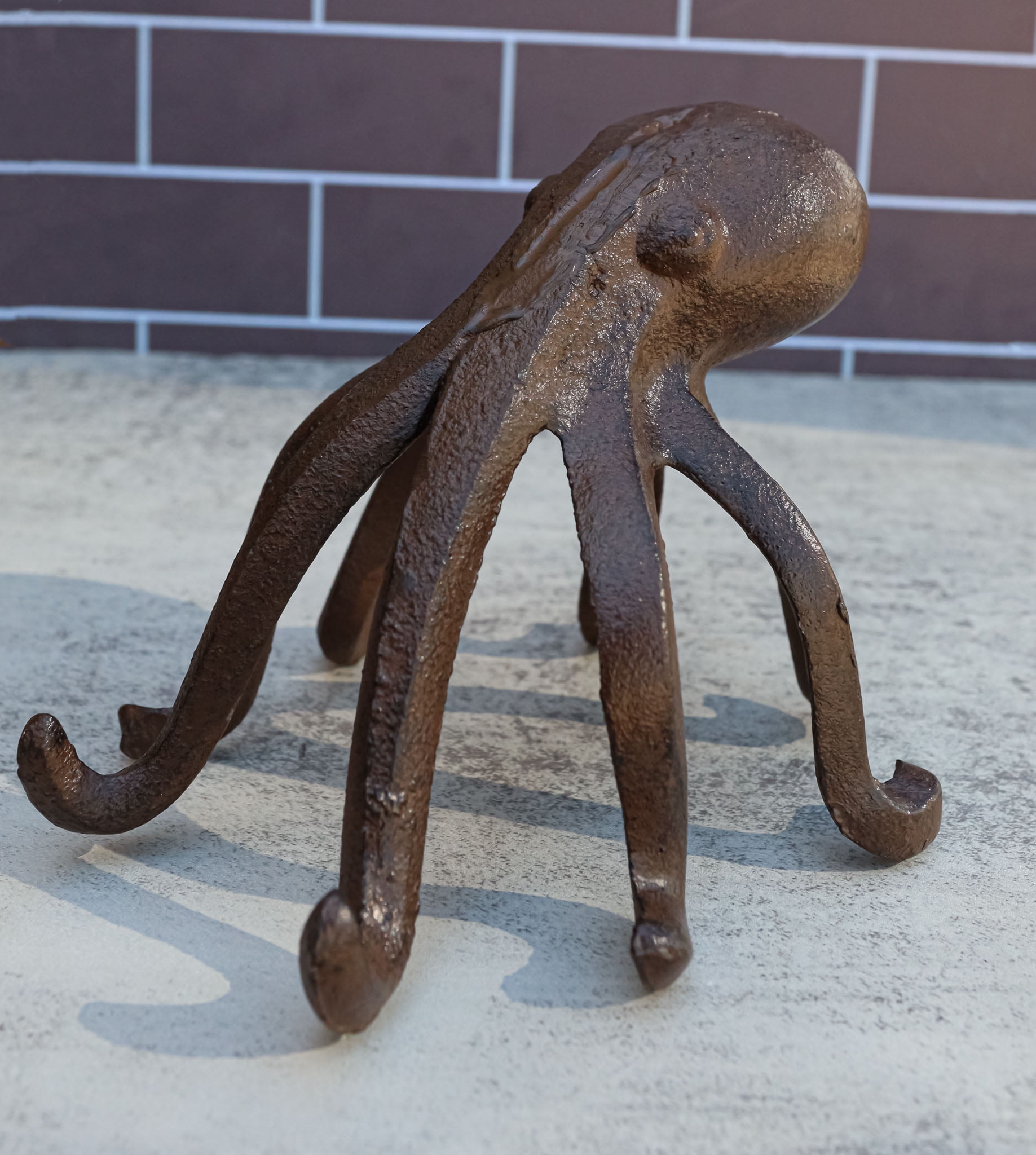 Cast Iron Nautical Giant Sea Octopus Standing Decorative Paperweight ...