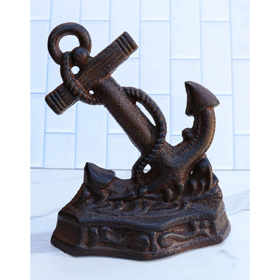 Cast Iron Nautical Ocean Marine Ship Anchor Decorative Paperweight Sculpture