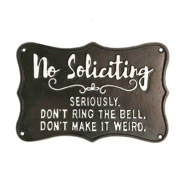 Novelty Metal No Soliciting Funny Warn Sign Front Door Garage Bar Pub Wall Decor Novelty Metal No Soliciting Funny Warn Sign Front Door Garage Bar Pub Wall Decor