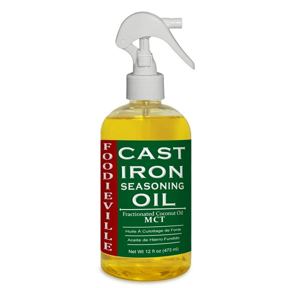 Cast Iron Oil by Creation Farm for Seasoning Cast Iron Cookware