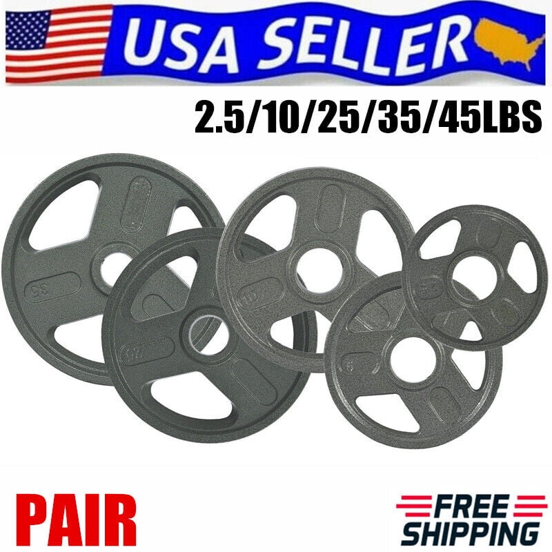 Cast Iron Olympic Weight Plates 2.5LB45LB, 2inch Hole & AntiRust