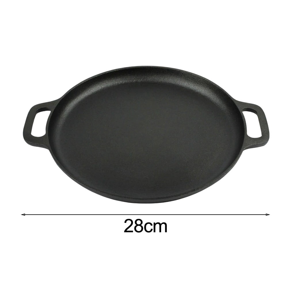 Pancake Rim Cast Iron Pancake and Grill Pan with Rim for Induction Cooktops ...
