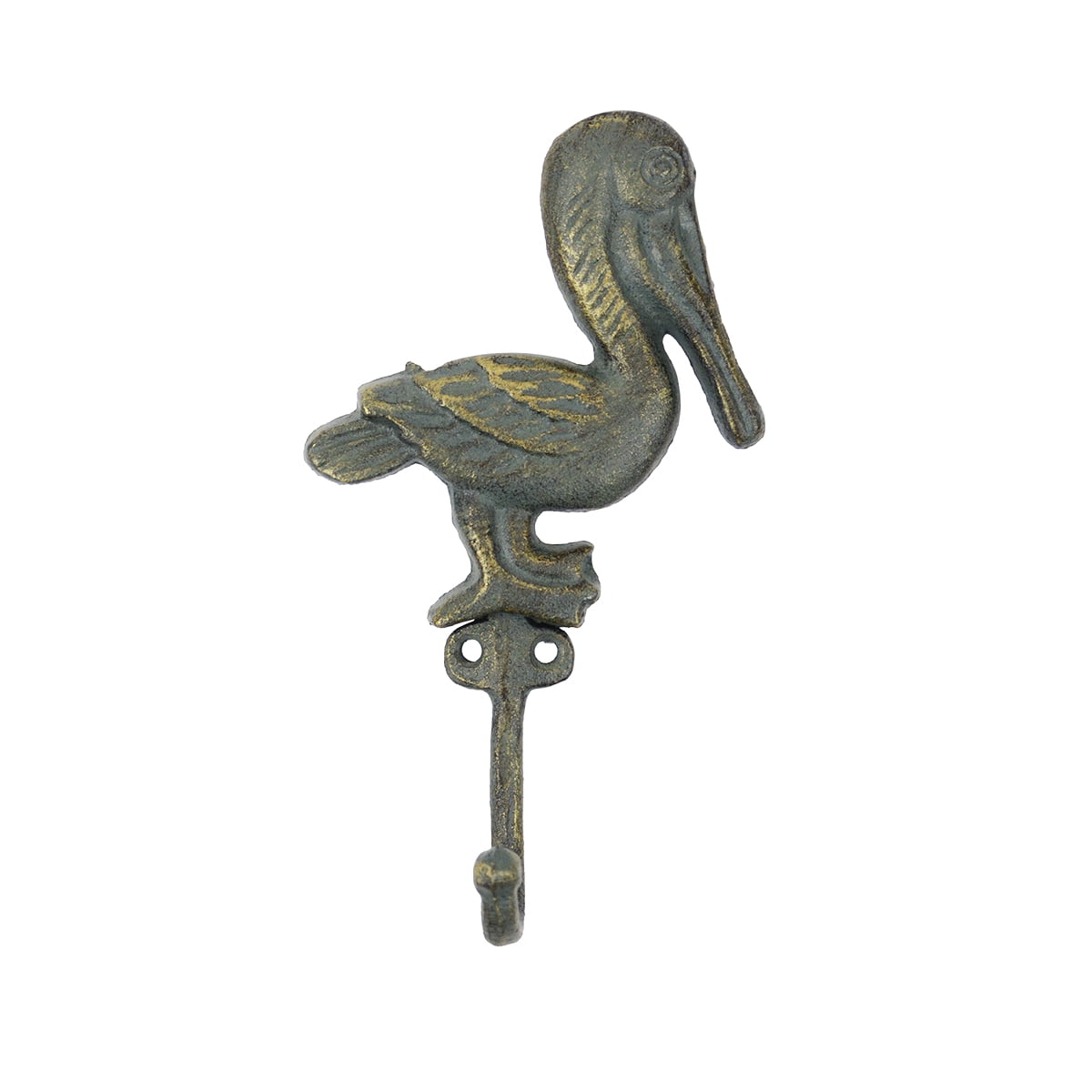 Cast Iron Pelican Front Door Knocker Hardware Beach Home Nautical Ocean Decor Cast Iron Pelican Front Door Knocker Hardware Beach Home Nautical Ocean Decor