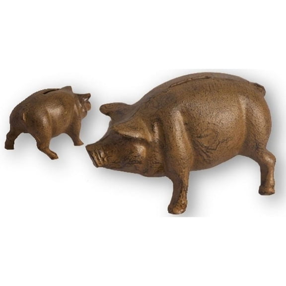 Cast Iron Pig Bank Rust