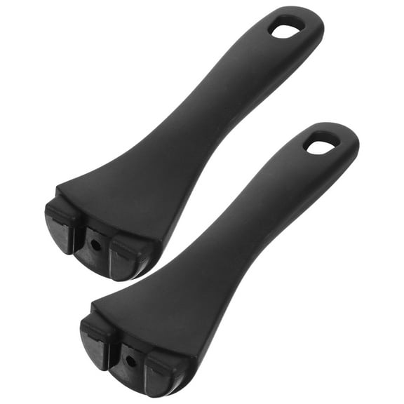 NIAIZEK 2-Pack Removable Black Bakelite Handles Universal Pot Grips for Kitchen Cookware
