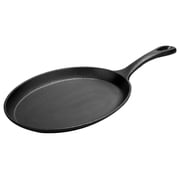 Cast Iron, Pre-Seasoned Griddle Oval 9.25" x 7" W/Handle
